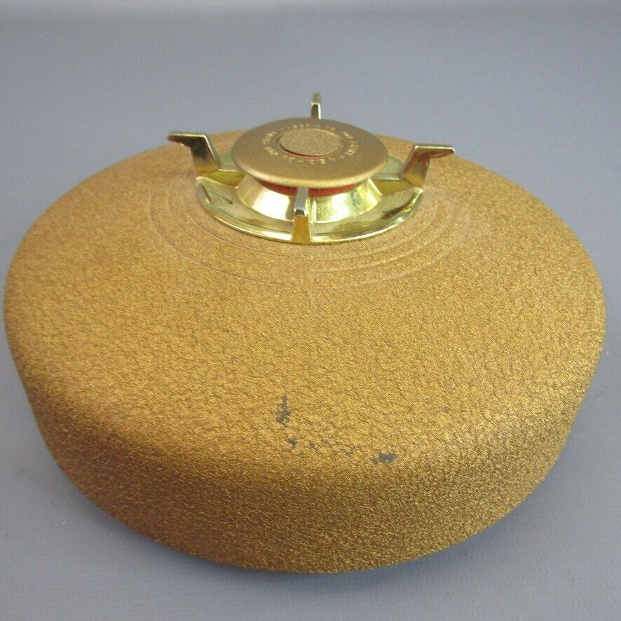 Vintage Vanguard Thermosonic Heat Detector Alarm Model V-50 Metal Gold 6.75\