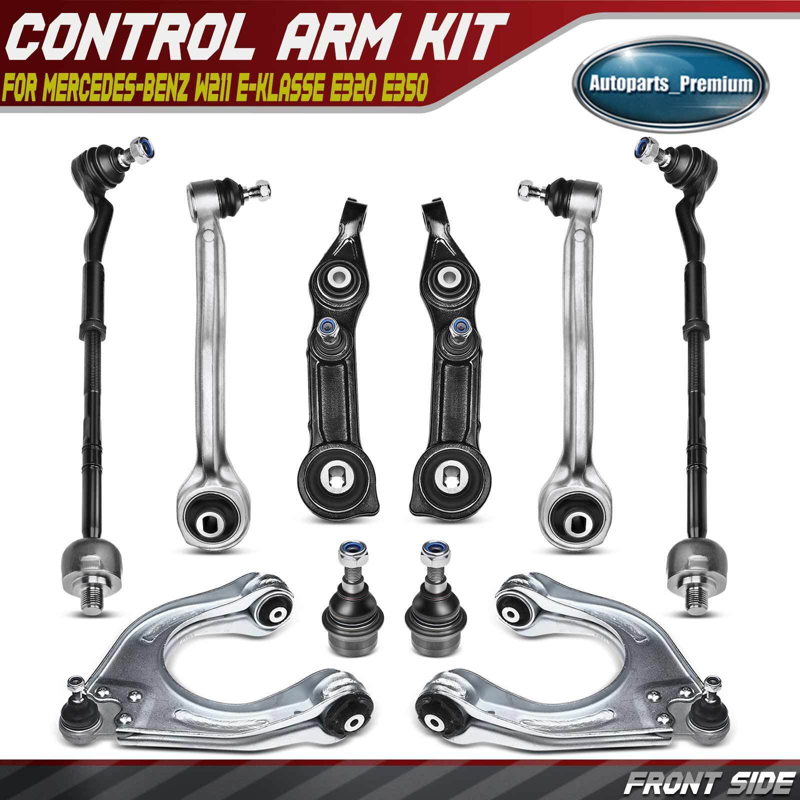 12Pc Upper Lower Control Arm Ball Joint Tie Rod for Mercedes Benz E320 E500 E550