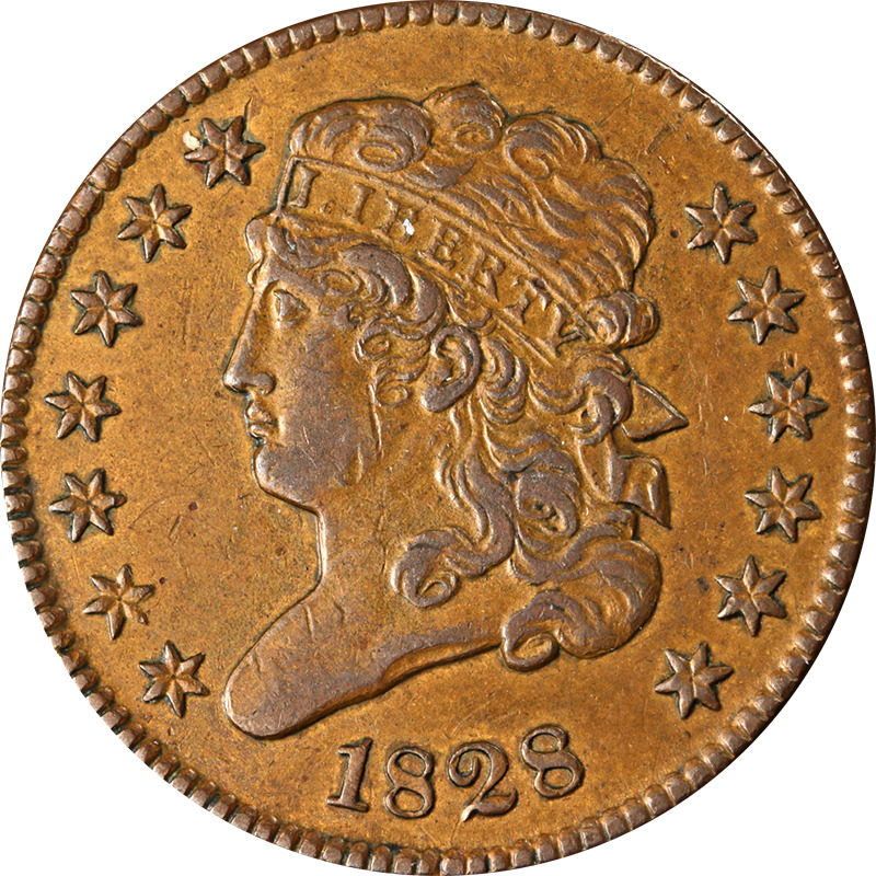 1828 Half Cent - Choice Great Deals From The Executive Coin Company