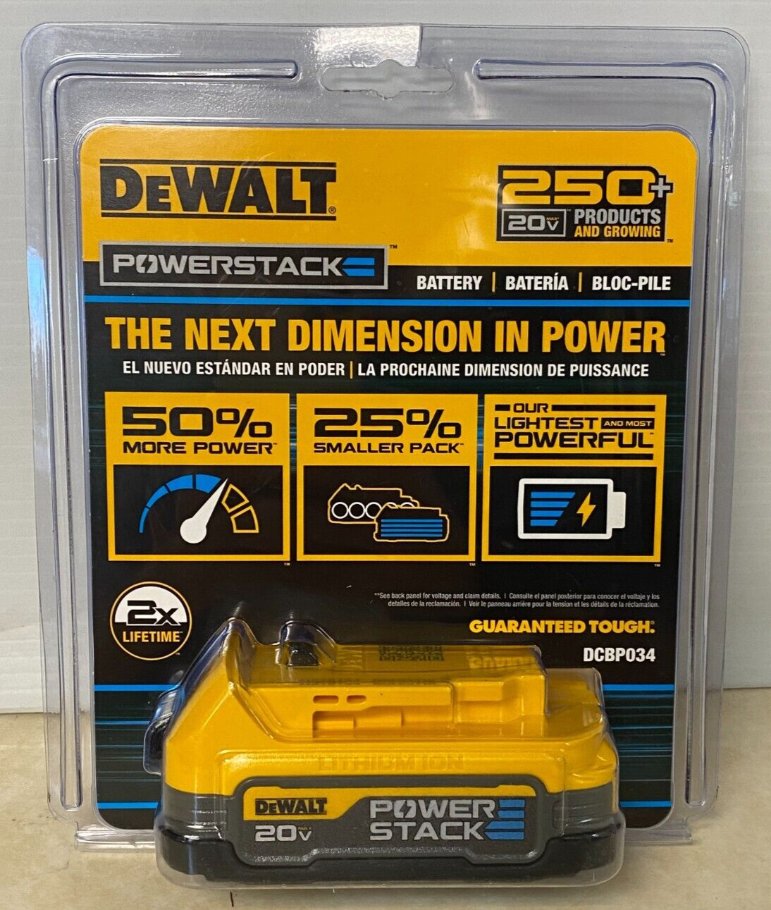 MA6 DeWalt DCBP034 20V MAX Power Stack Compact Battery New A109 Genuine