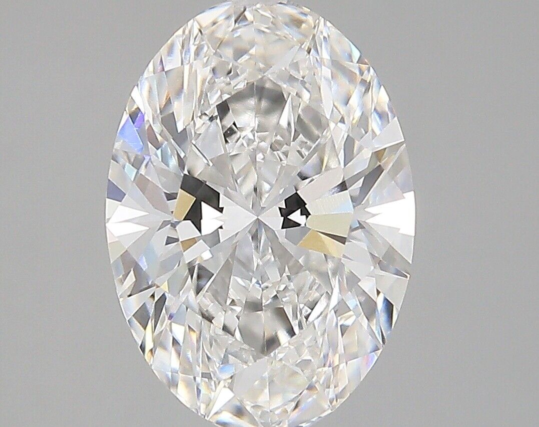 Lab-Created Diamond 3.30 Ct Oval G VVS2 Quality Very good Cut GIA Certified