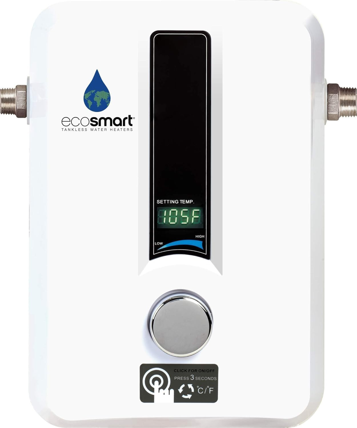 Ecosmart ECO 11 Electric Tankless Water Heater, 13KW at 240 Volts with Patented 