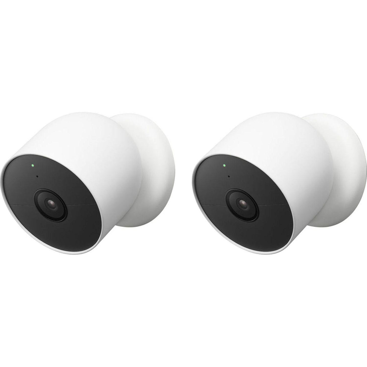 2 Pack-Google Nest Cam Indoor/Outdoor Security Camera + Wireless Battery |1554