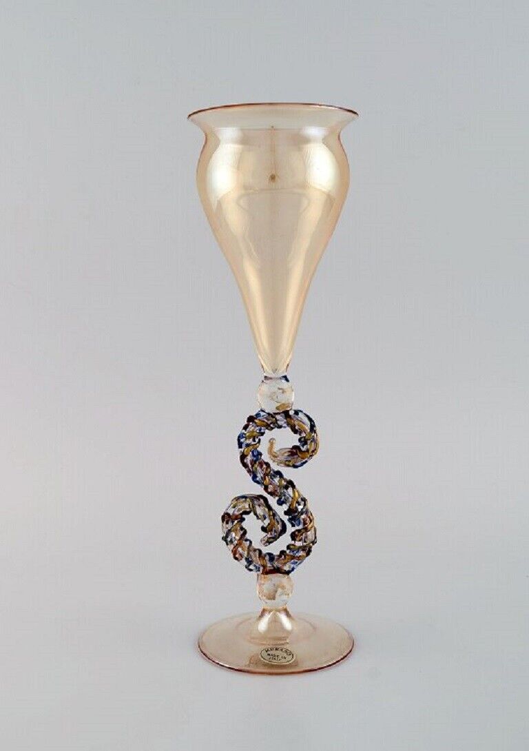 Rare Murano glass / vase in mouth blown art glass. 1960s / 70s.