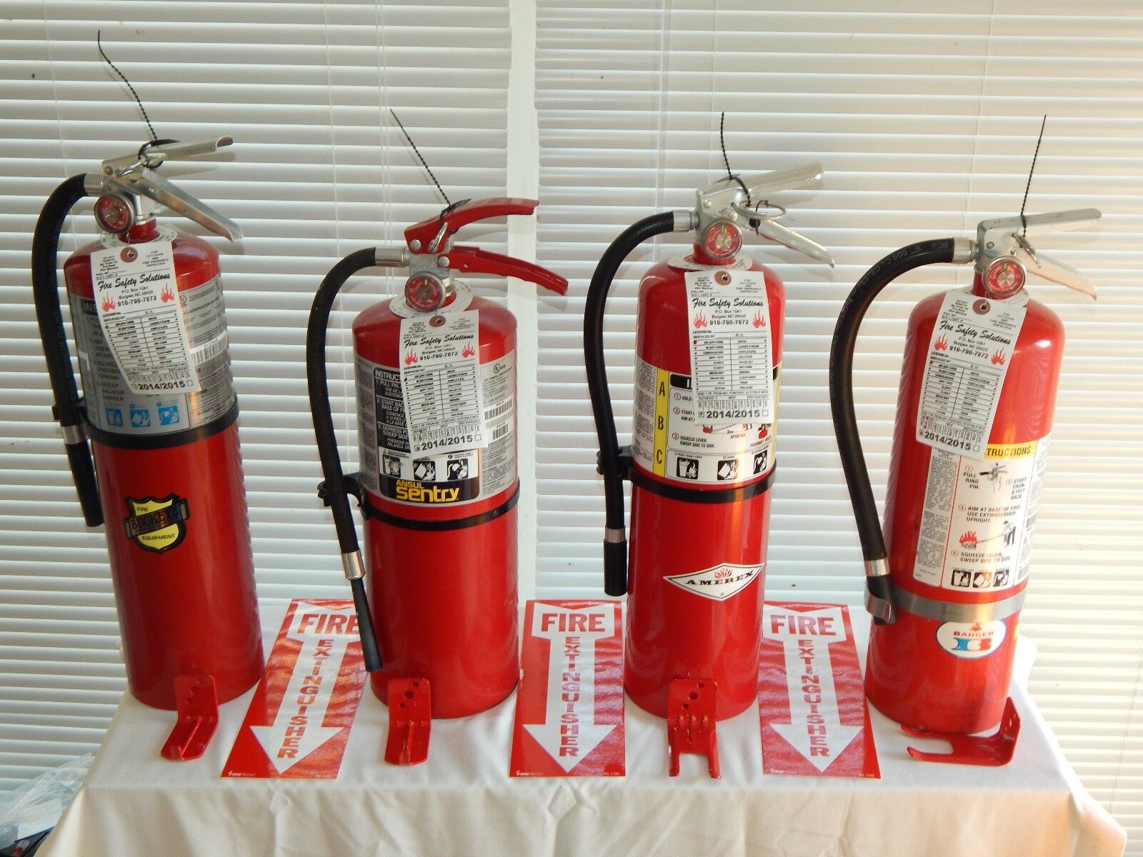 Fire Extinguishers - 10Lb ABC Dry Chemical  - Lot of 4 [SCRATCH&DENT]