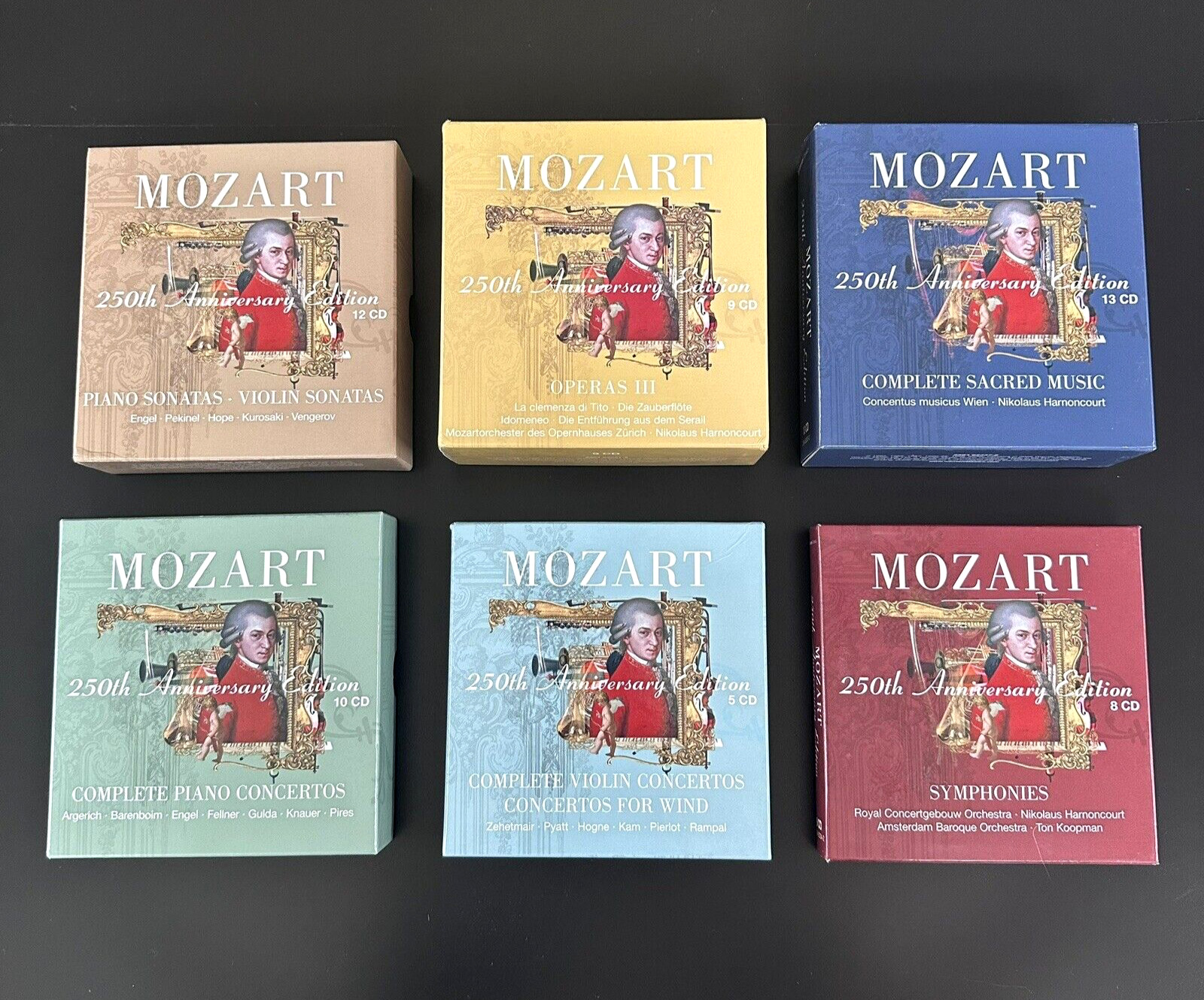 Mozart 250th Anniversary Edition, 6 Volumes [Warner 57 CD Box Set] NEAR MINT