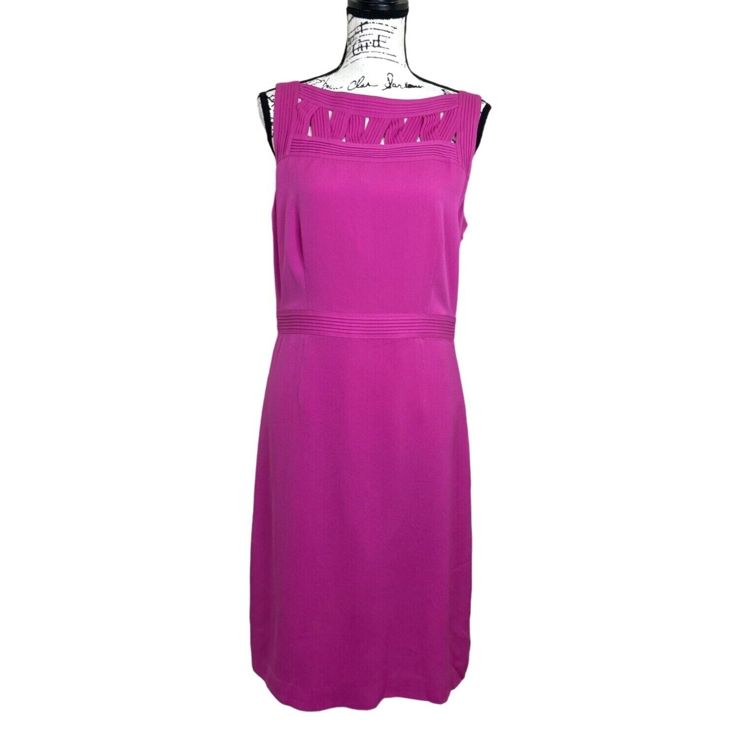 Tory Burch Women\'s Silk Dress Sleeveless Hot Pink Size 6