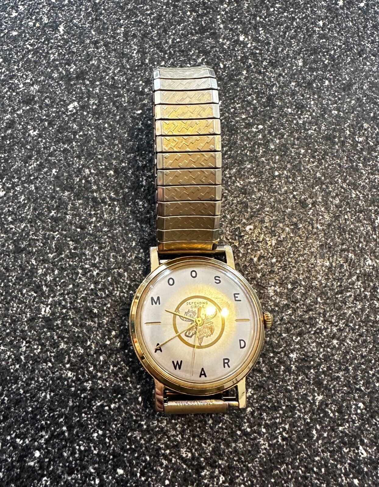 Vintage Loyal Order of Moose Gold Automatic Works Watch