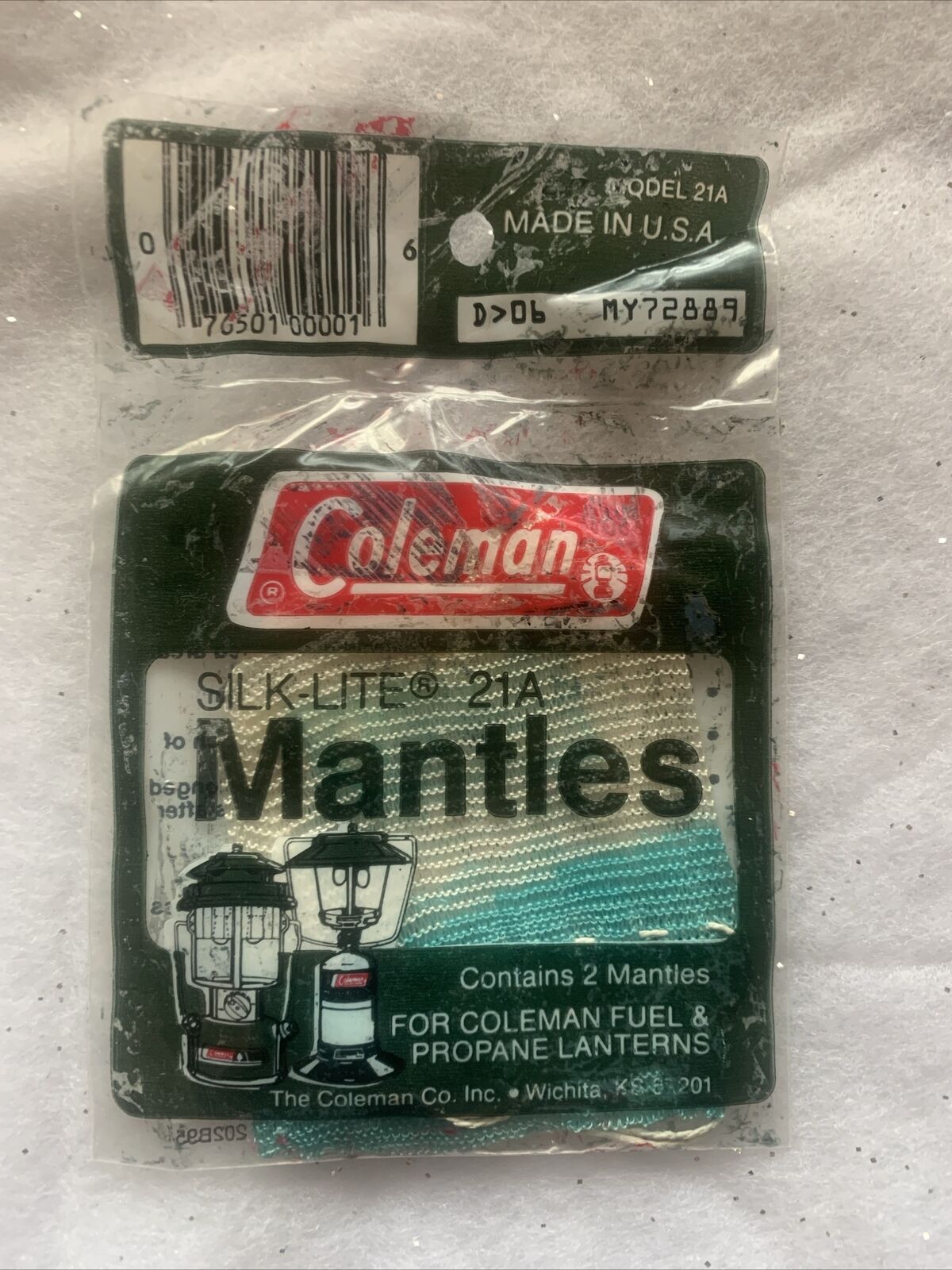 Vintage Coleman Silk-Lite Mantles 21A 2PK Read