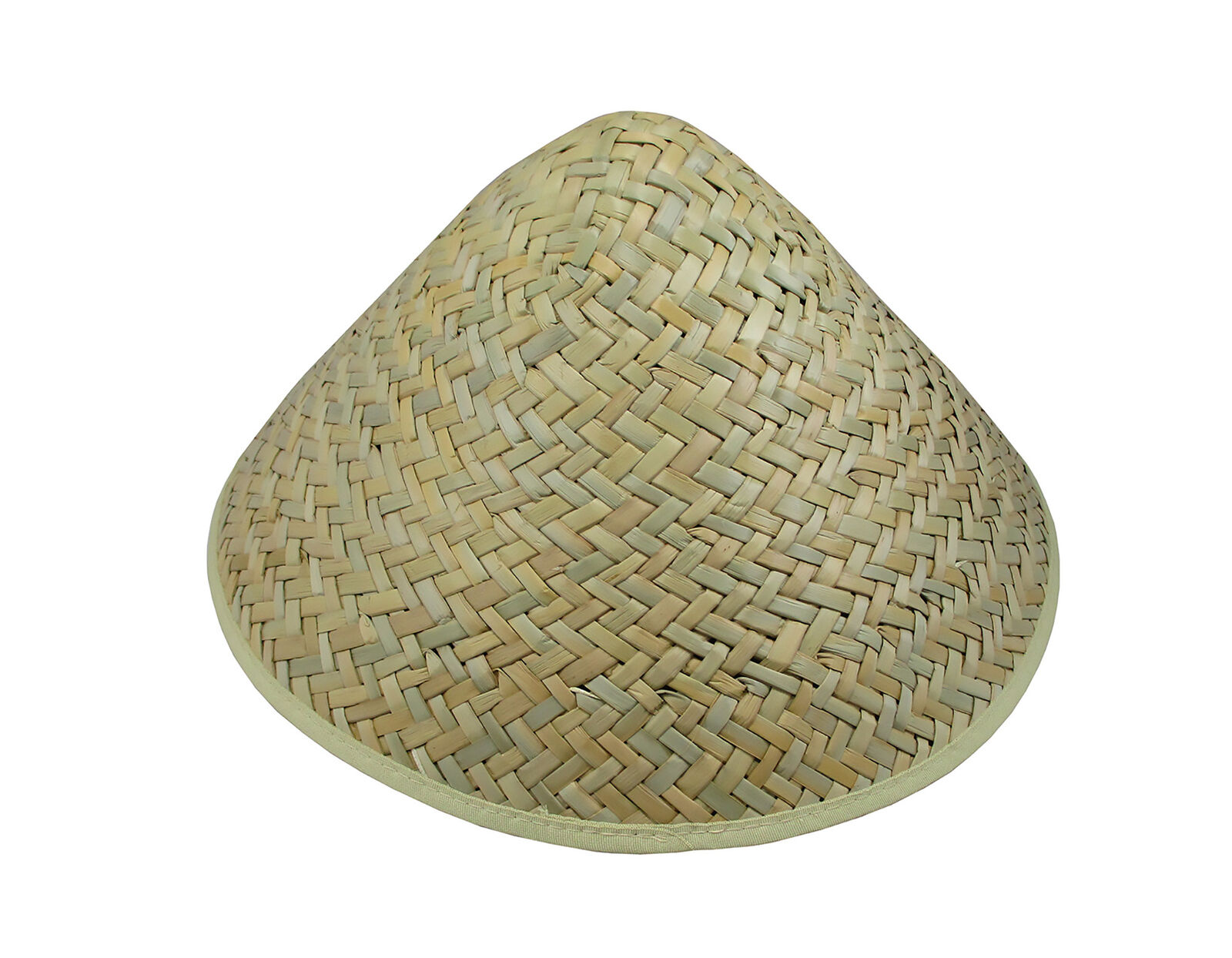 Asian Chinese Japanese Oriental Garden Conical Bamboo Rice Farmer Coolie Hat