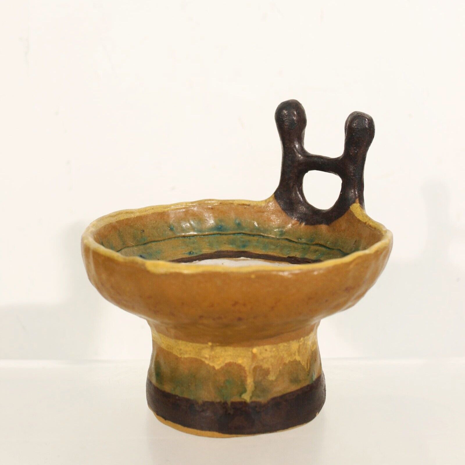 Ivo De Santis workshop Gli Etruschi - naive ceramic snail pot Italy 1960s