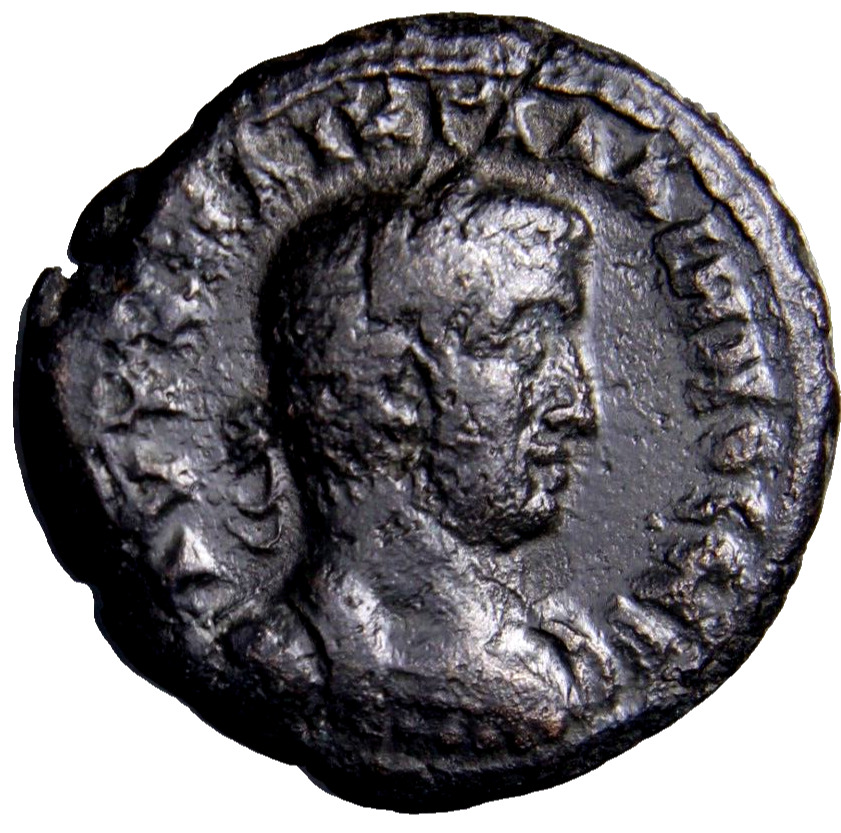 CERTIFIED GENUINE Ancient Roman Coin NICE DETAILS Alexandria Gallienus Seated