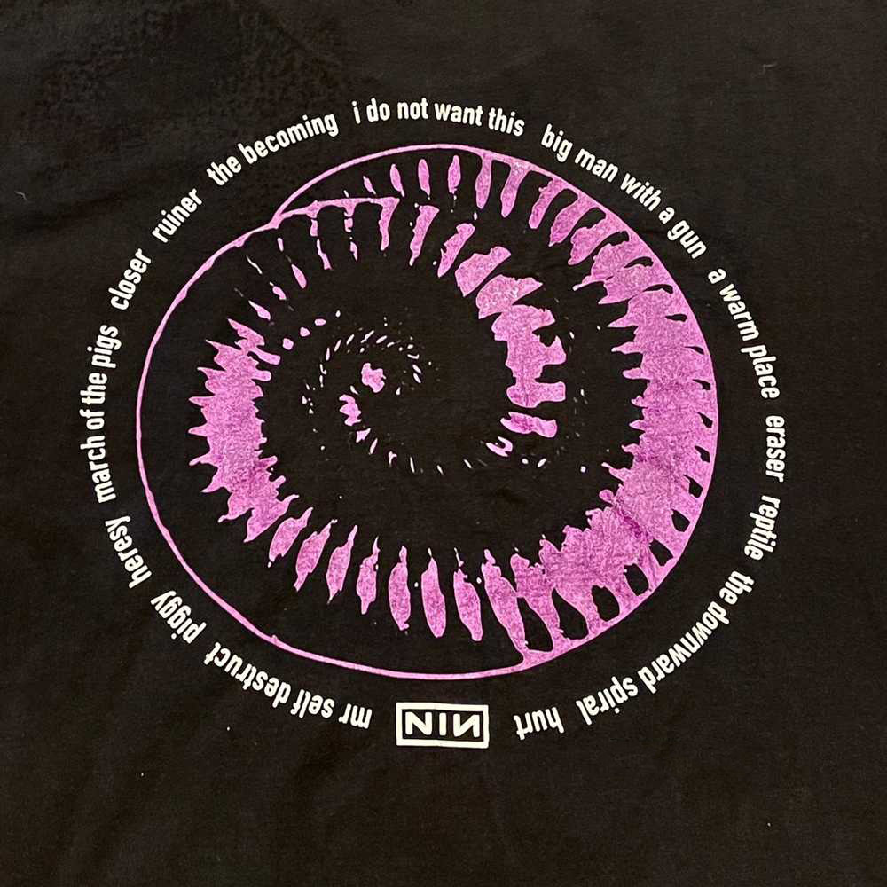 VINTAGE 1994 NINE INCH NAILS T-shirt Black Cotton For men Women All Sizes AH1791
