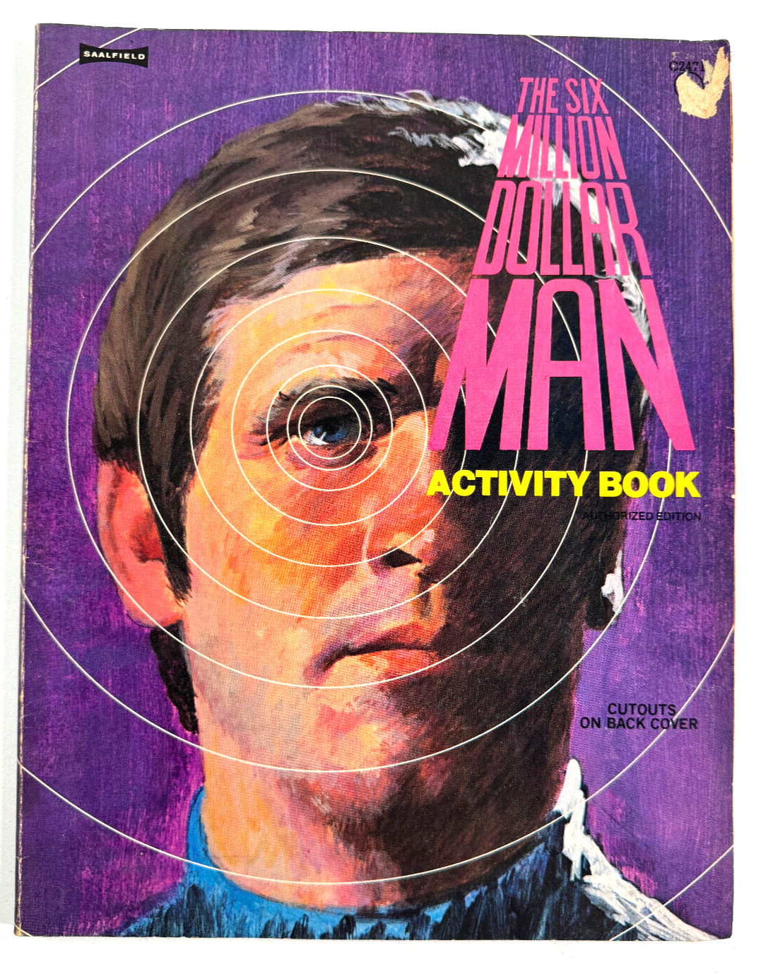 vtg 1975 Six Million Dollar Man Activity Coloring Book