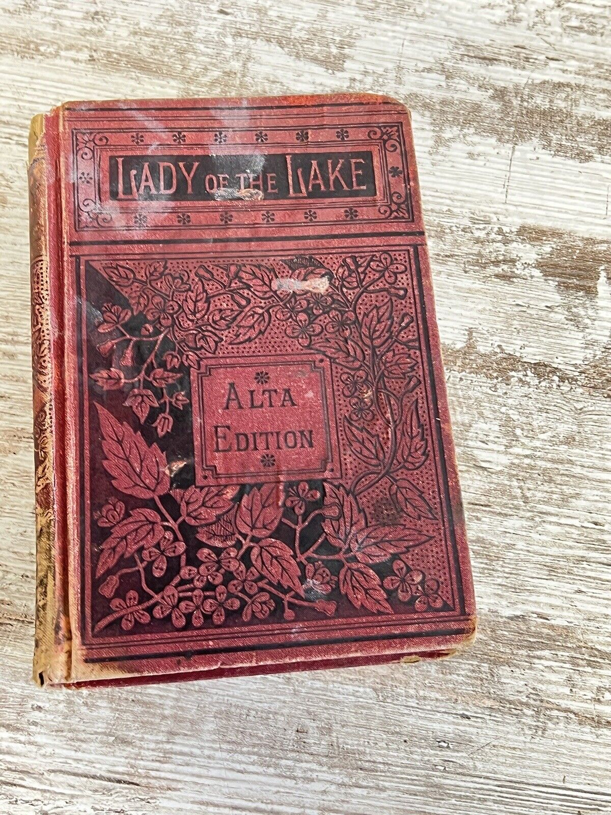Vintage LADY OF THE LAKE Alta Edition Book Sir Walter Scott CENTENNIAL OFFERING