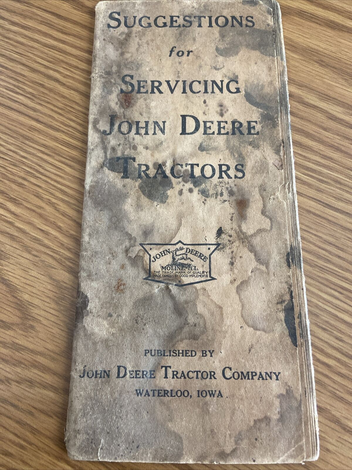 Rare John Deere Tractors Servicing Guide For Older Tractors From Deere  Company