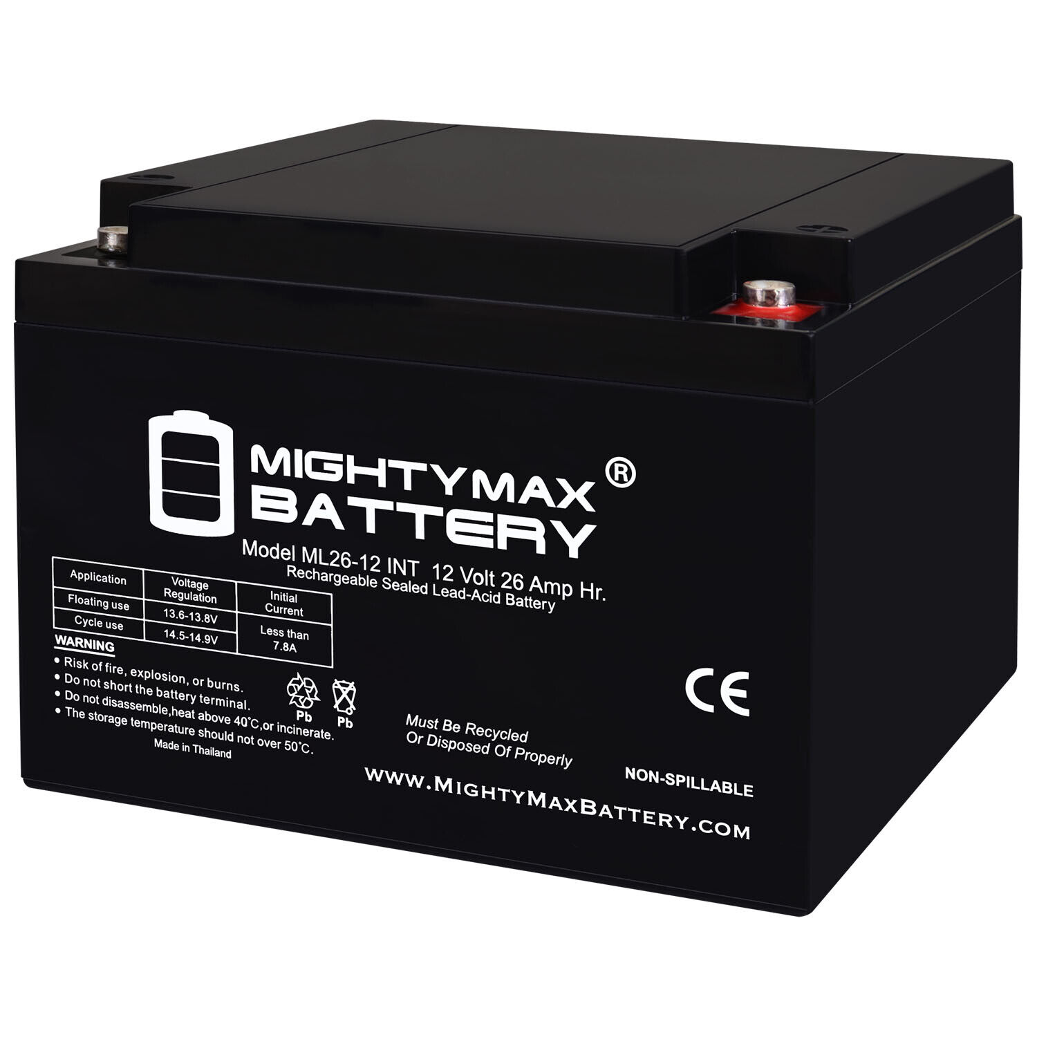 Mighty Max 12V 26AH INT Replacement Battery Compatible with Amigo SmartShopper