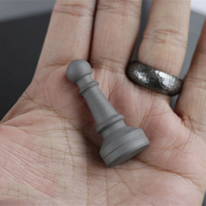 New Titanium International Chess Fidget Toy EDC Forget Worry Stone Hand Spinner