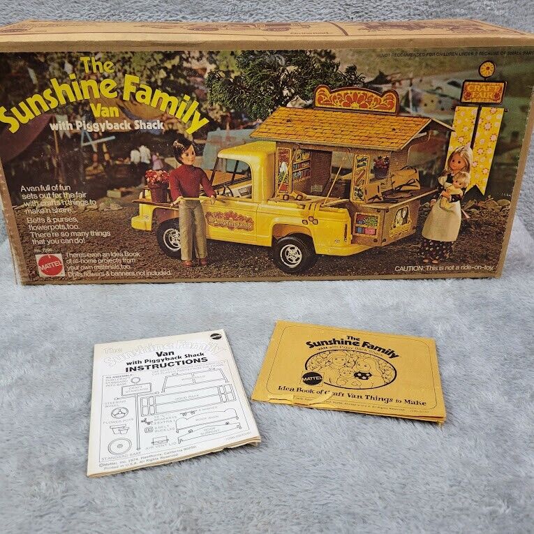 Mattel 1973 The Sunshine Family Van Vintage Toy