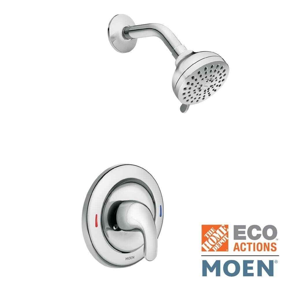 MOEN Adler Single-Handle 4-Spray Shower Faucet w/ Valve Chrome Valve Included