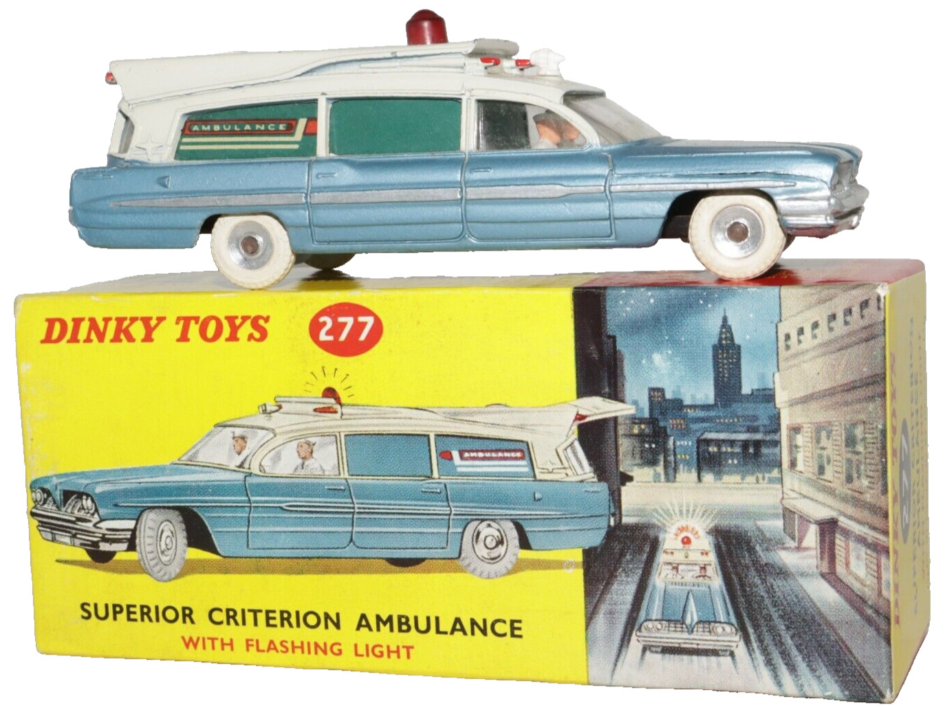 Dinky Toys No 277 Superior Criterion Ambulance Meccano Ltd Made In England Boxed