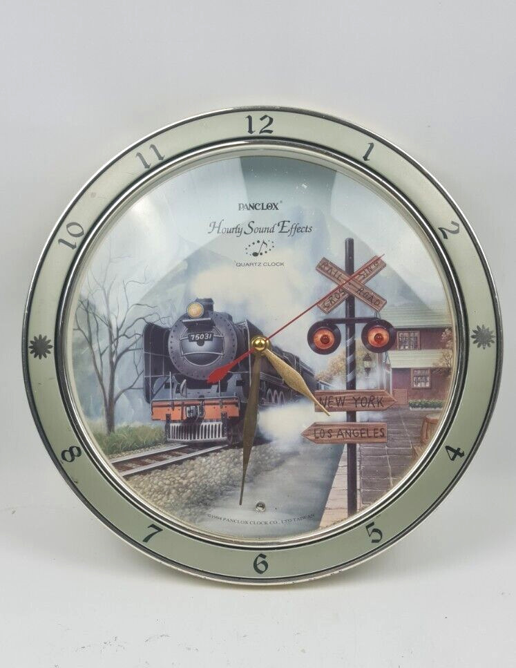 Wall Clock 30cm Diameter 1994 Vintage (Lights And Sounds Not Working)