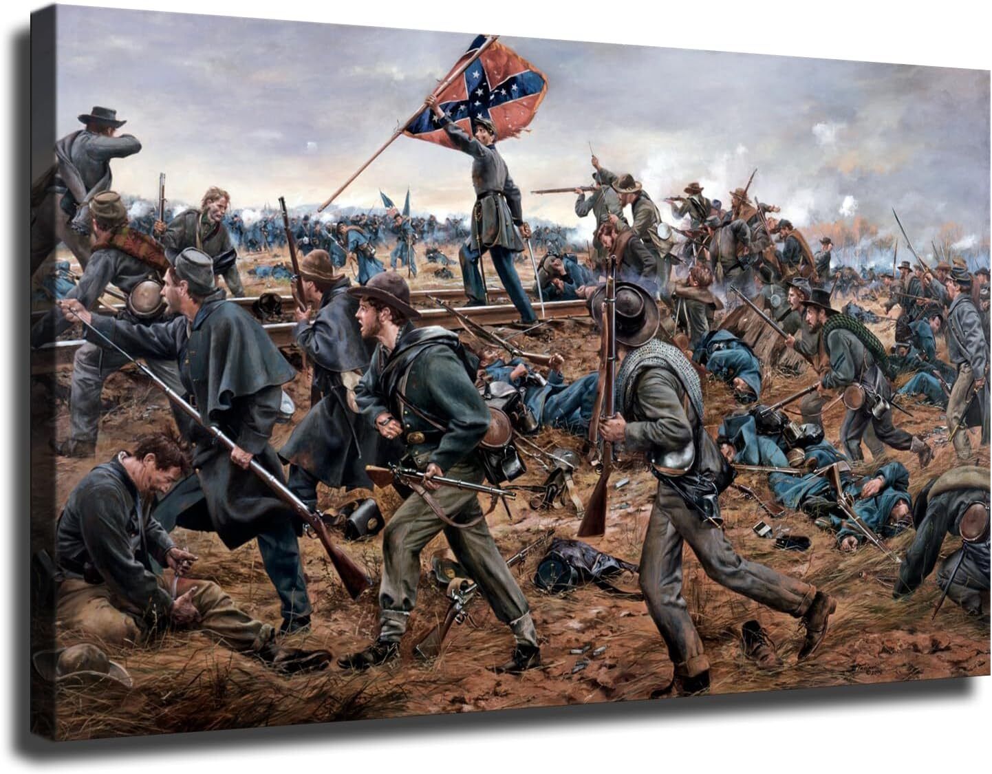 Battle of Fredericksburg Confederate Civil War History Decorative Painting
