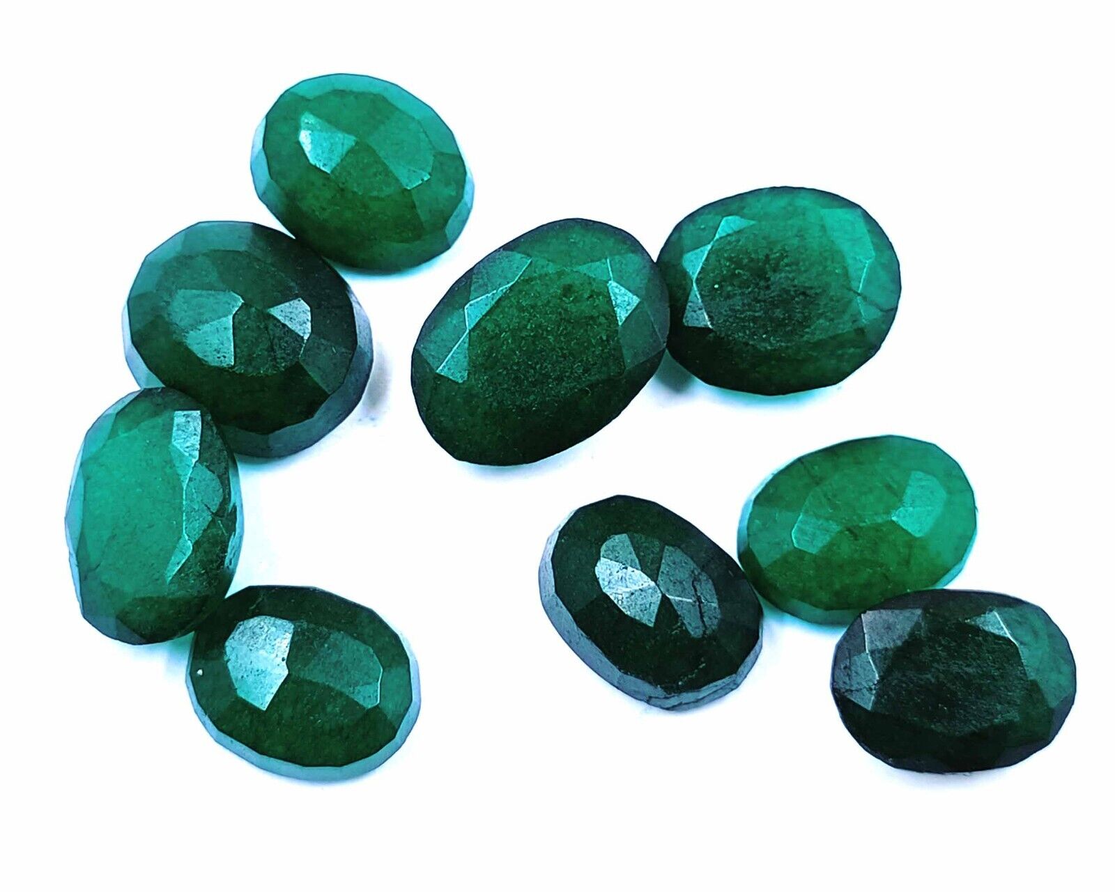 Green Emerald 100CT LOT Oval Shape Zambia Natural IGL Loose Gemstone HurryUp AAM