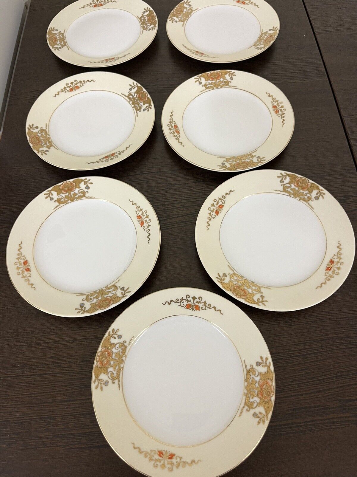 7 PIECES OF NORITAKE RED \
