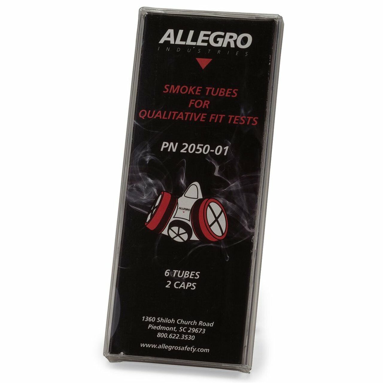 ALLEGRO 2050-01 REPLACEMENT SMOKE TUBES FOR QUALITATIVE FIT TESTS 6 TUBES 2 CAPS
