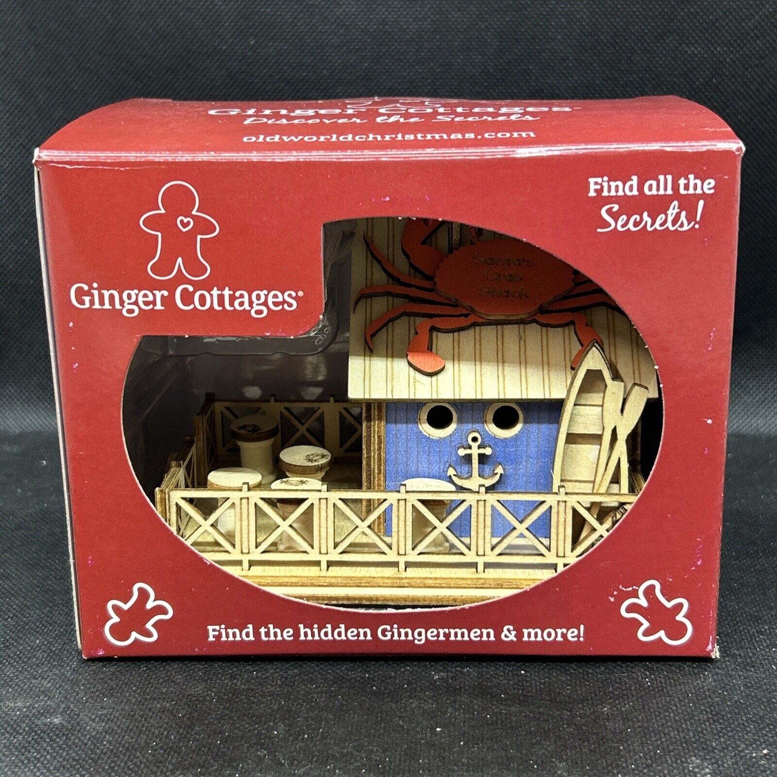 Ginger Cottages Crab Shack Old World Christmas #80042 NIB 