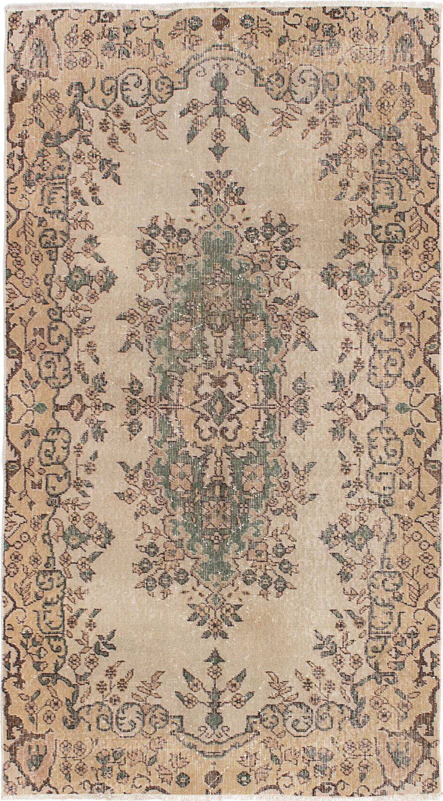 Vintage Hand-Knotted Area Rug 3\'8\