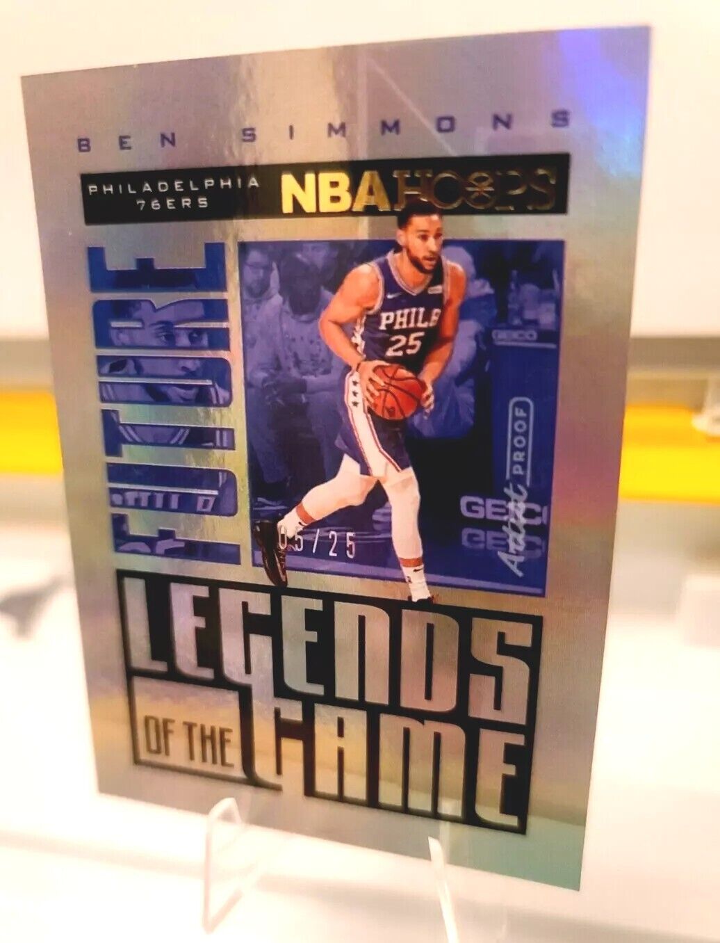 2020-21 Hoops #25 Ben Simmons Future Legends of the Game Artist Proof 5/25