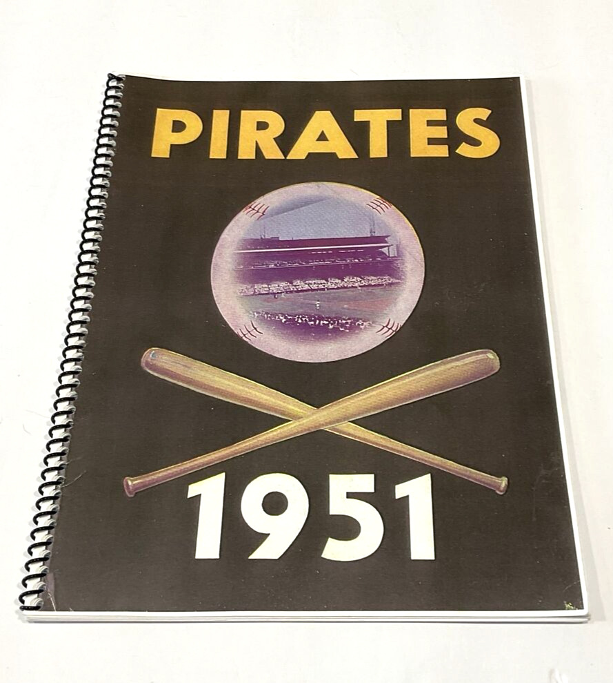1951 Pittsburgh Pirates Yearbook Spiral Reprint Ralph Kiner