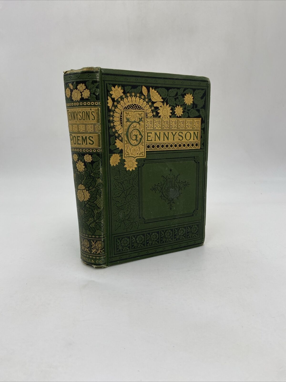Antique 1880\'s Victorian Poetry Book THE POETICAL WORKS OF ALFRED TENNYSON Gilt