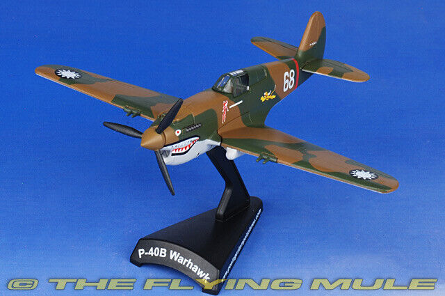 Postage Stamp Planes 1:90 P-40B Warhawk AVG Flying Tigers Charles Older White