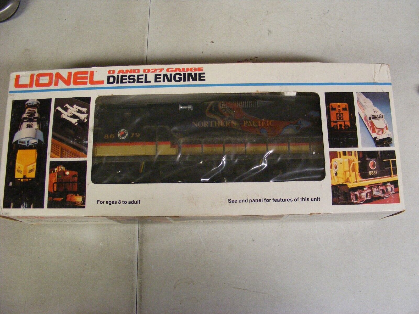 Lionel Northern Pacific DIESEL ENGINE TRAIN O and 027 Gauge 6-8679 1983 Vintage