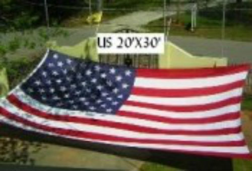 20x30 FT Embroidered Sewn USA American 300D MILITARY GRADE Nylon HUGE Flag 