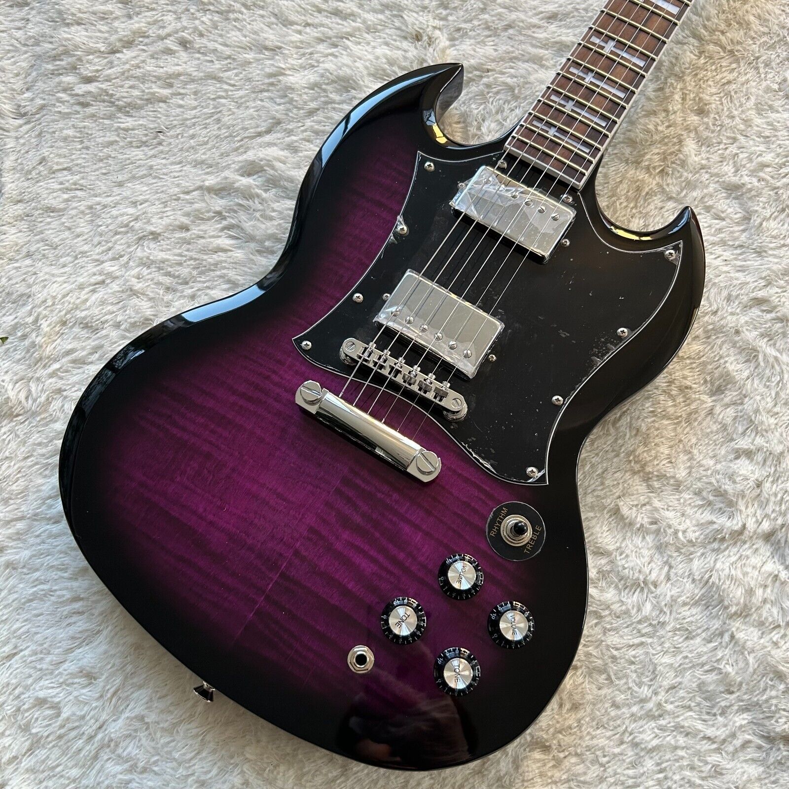 Custom Shop  Purple S G Electric Guitar US Warehouse Fast Shipping