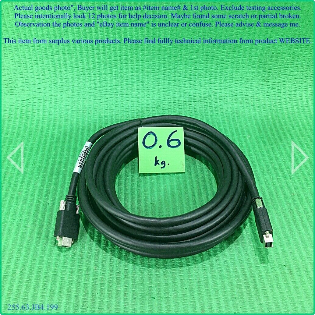 IEEE 1394b FireWire cable as photo, sn:2224, for industrial camera