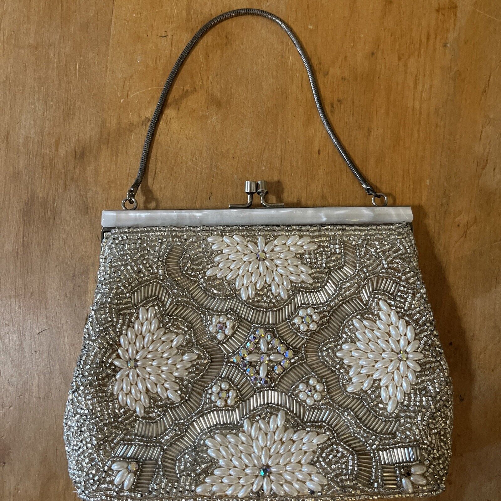 Vintage Exquisite Beaded Bag Made In Hong Kong