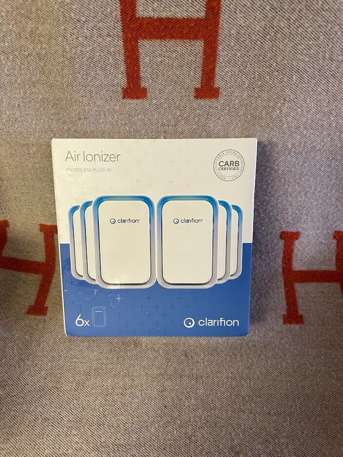 Clarifion - Air Ionizers for Home (6 Pack), Negative Ion Filtration System