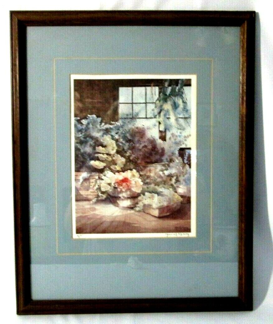 Harriet Elson Matted Framed Amish Print Signed by the Artist