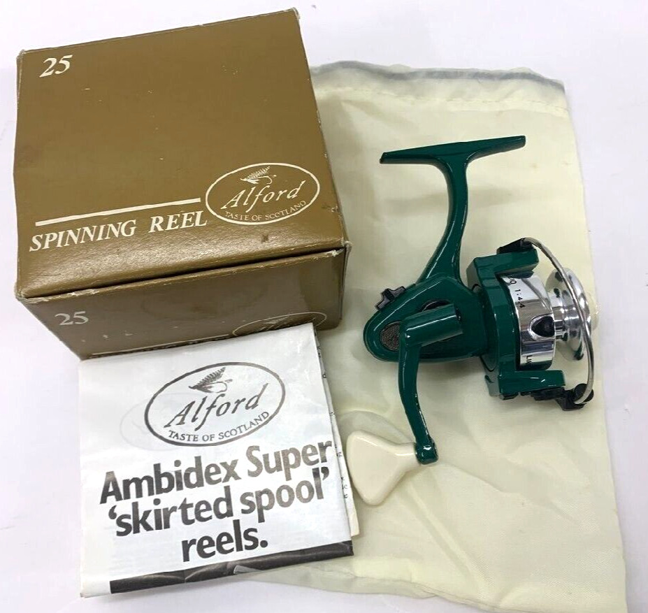 ALFORD 25 Spinning Reel With Box Instructions From Japan