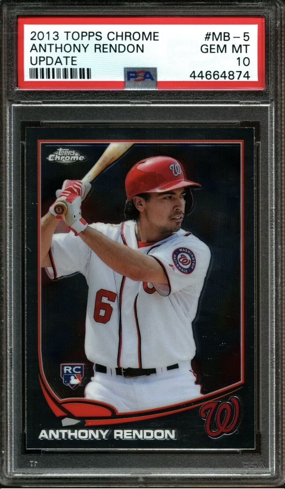 2013 TOPPS CHROME UPDATE #MB-5 ANTHONY RENDON RC PSA 10
