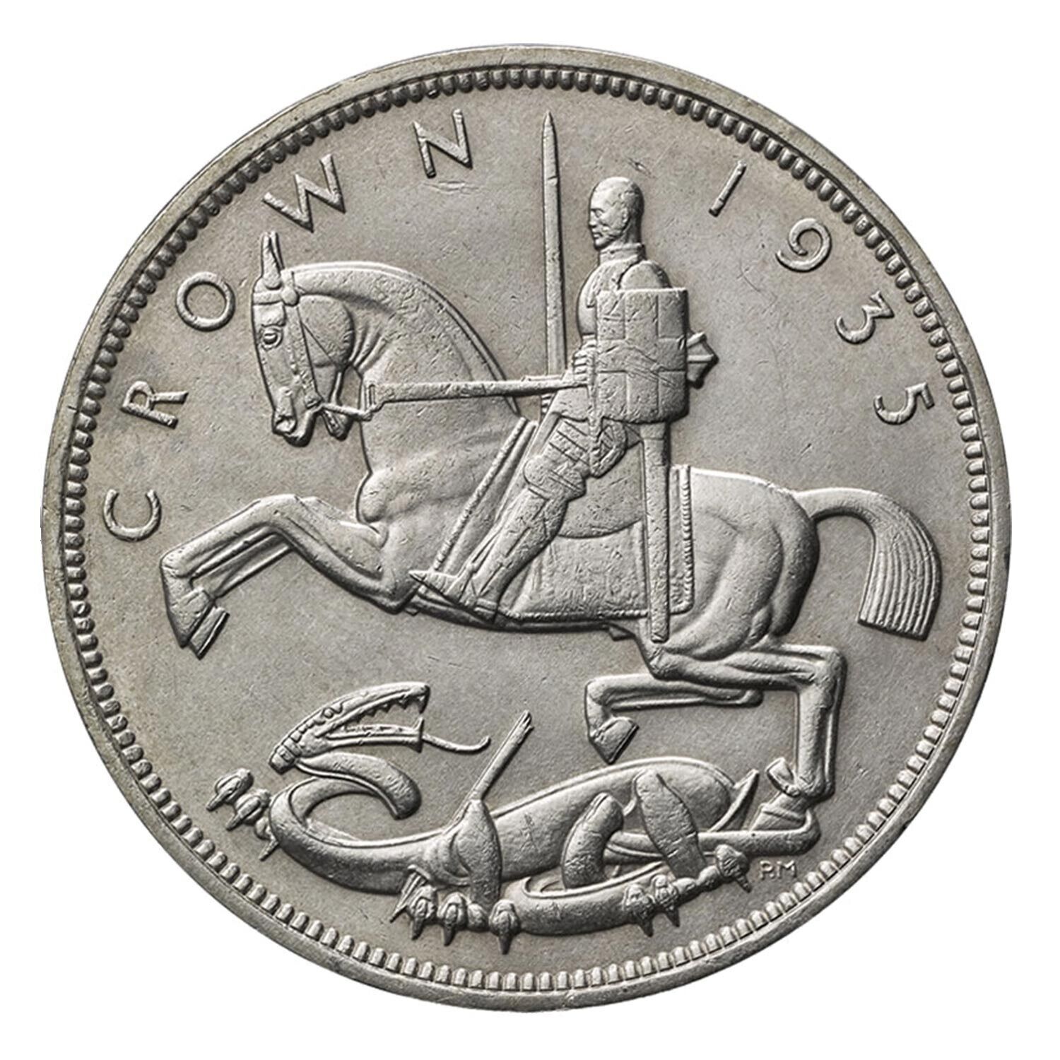 1935 George V Silver Commemorative Crown Silver Jubilee Very Fine Condition