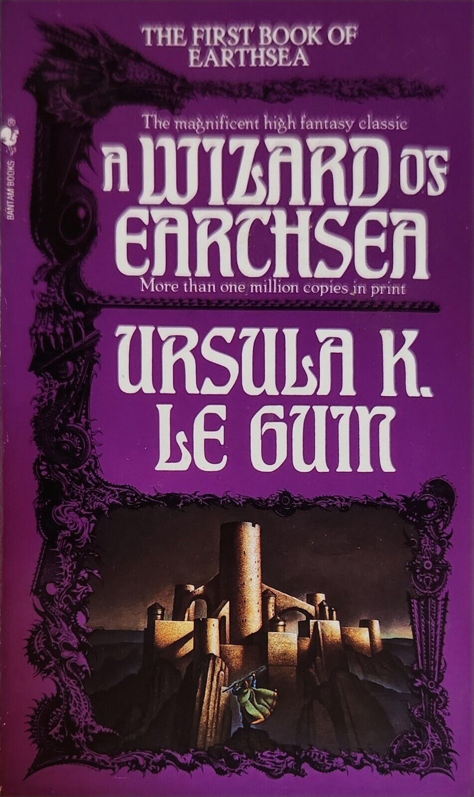 THE WIZARD OF EARTHSEA - Fantasy Vintage Paperback - Bantam Ursula K. Le Guin