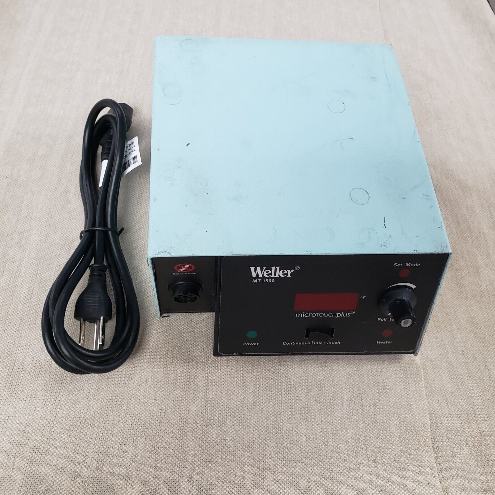 WELLER MT 1500 / MT1500 MICRO TOUCH PLUS SOLDERING STATION WITH POWER CORD