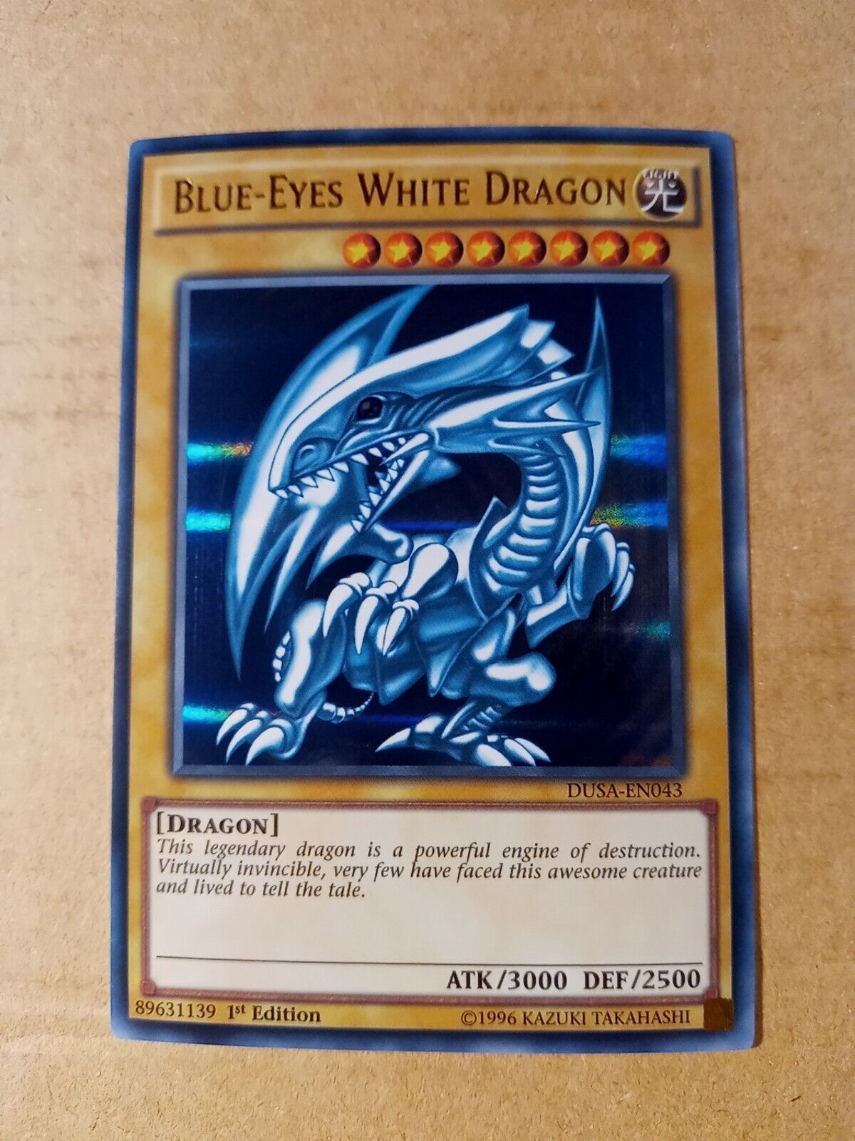 Blue-Eyes White Dragon DUSA-EN043 1st Ultra Rare Yugioh M/NM EURO PRINT see pics