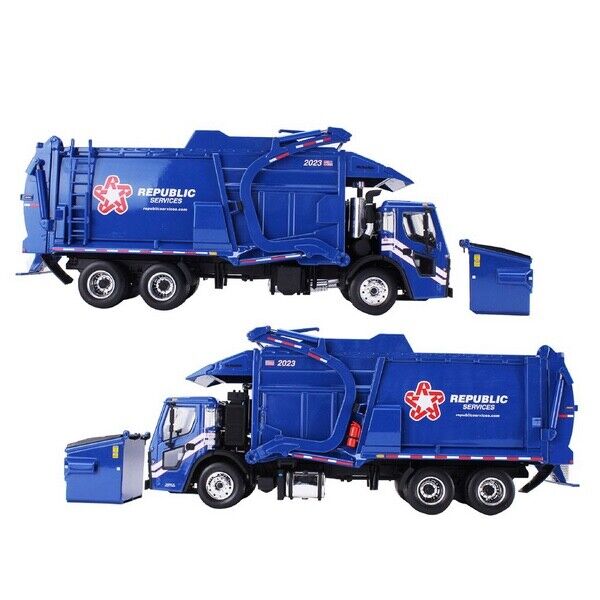 First Gear Republic Services 2023 1:34 Front-End Load Mack Diecast Garbage Truck
